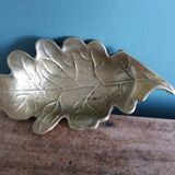 Cendrier feuille de chêne en bronze ou laiton