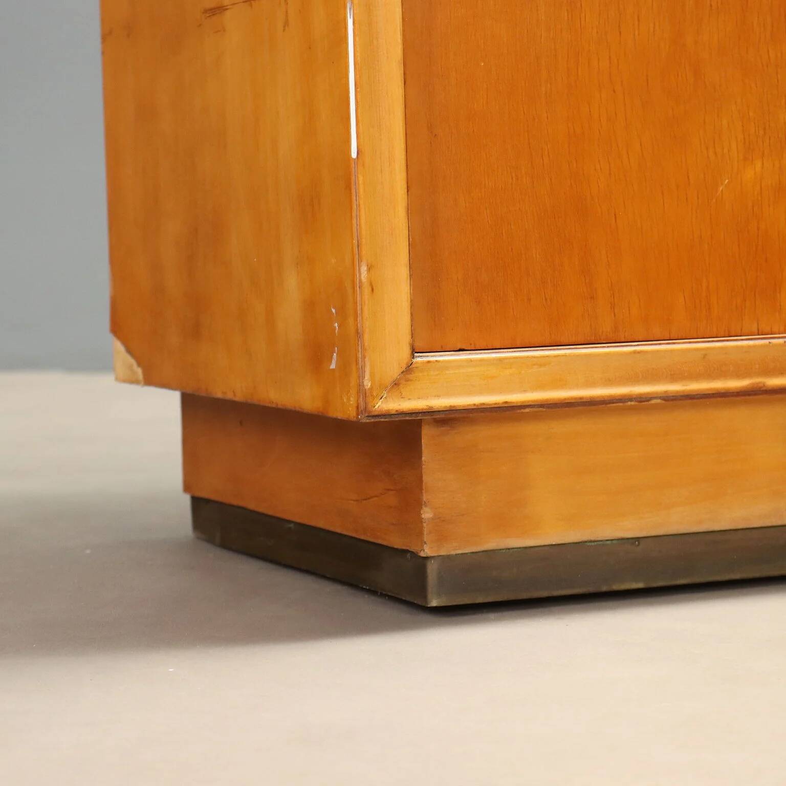 Meuble d’entrée avec console en verre années 1950