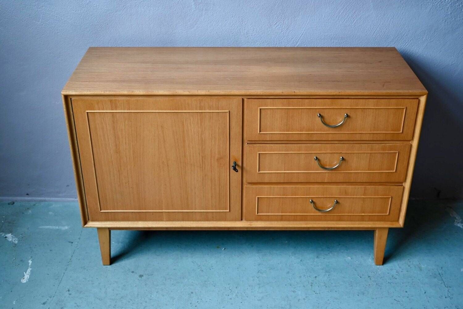 Small Scandinavian buffet from the 50s-60s in light oak.