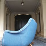 Sofa Sofa Arc curved EGG Scandinavian years 50-60