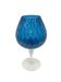 Blue-violet glass chalice vase, Italy, 1970s.