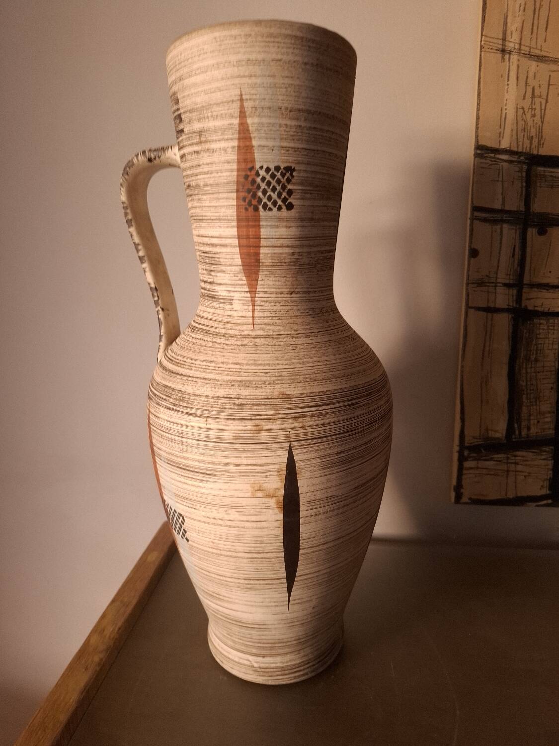 Vase en céramique, années 60