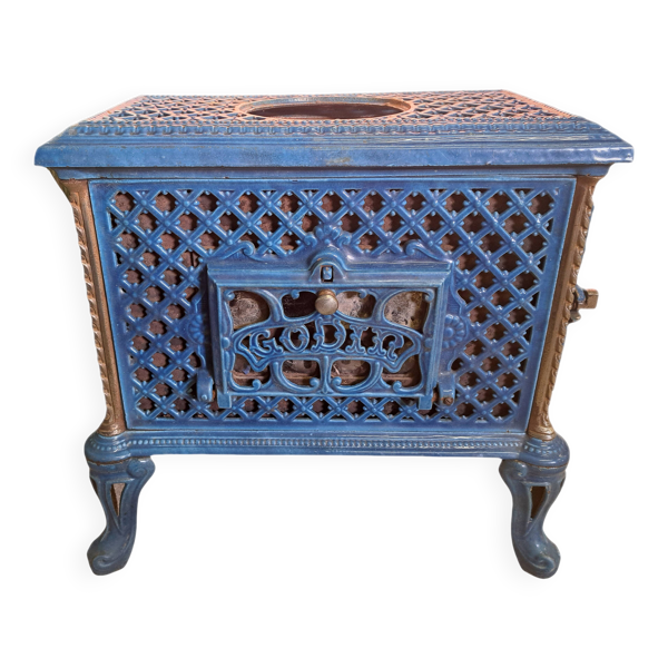 Poêle ancien décoratif Godin Chauffette n°299, 57x33x51cm
