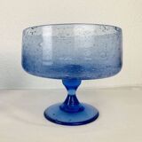 16 sangria serving glasses, Biot blue bubble glass