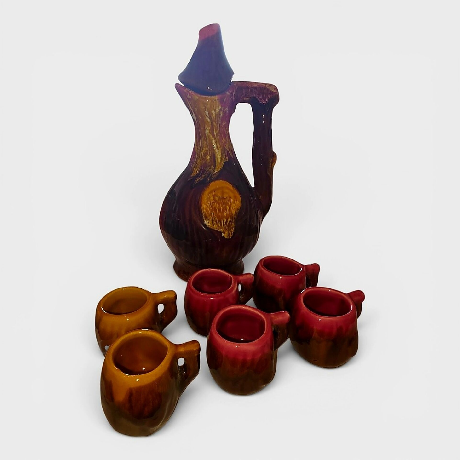 Ceramic liqueur service - Vallauris - Circa 60/70
