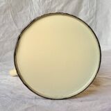 Vintage pitcher or jug in beige enamelled sheet metal