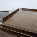 1930s art decò tray by fada in wood and metal