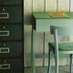 Desk compass feet and vintage Baumann chair revisited