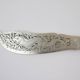 Large Silver Metal and Bois D'Amourette Fish Service Cover