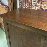 1930s English oak cabinet