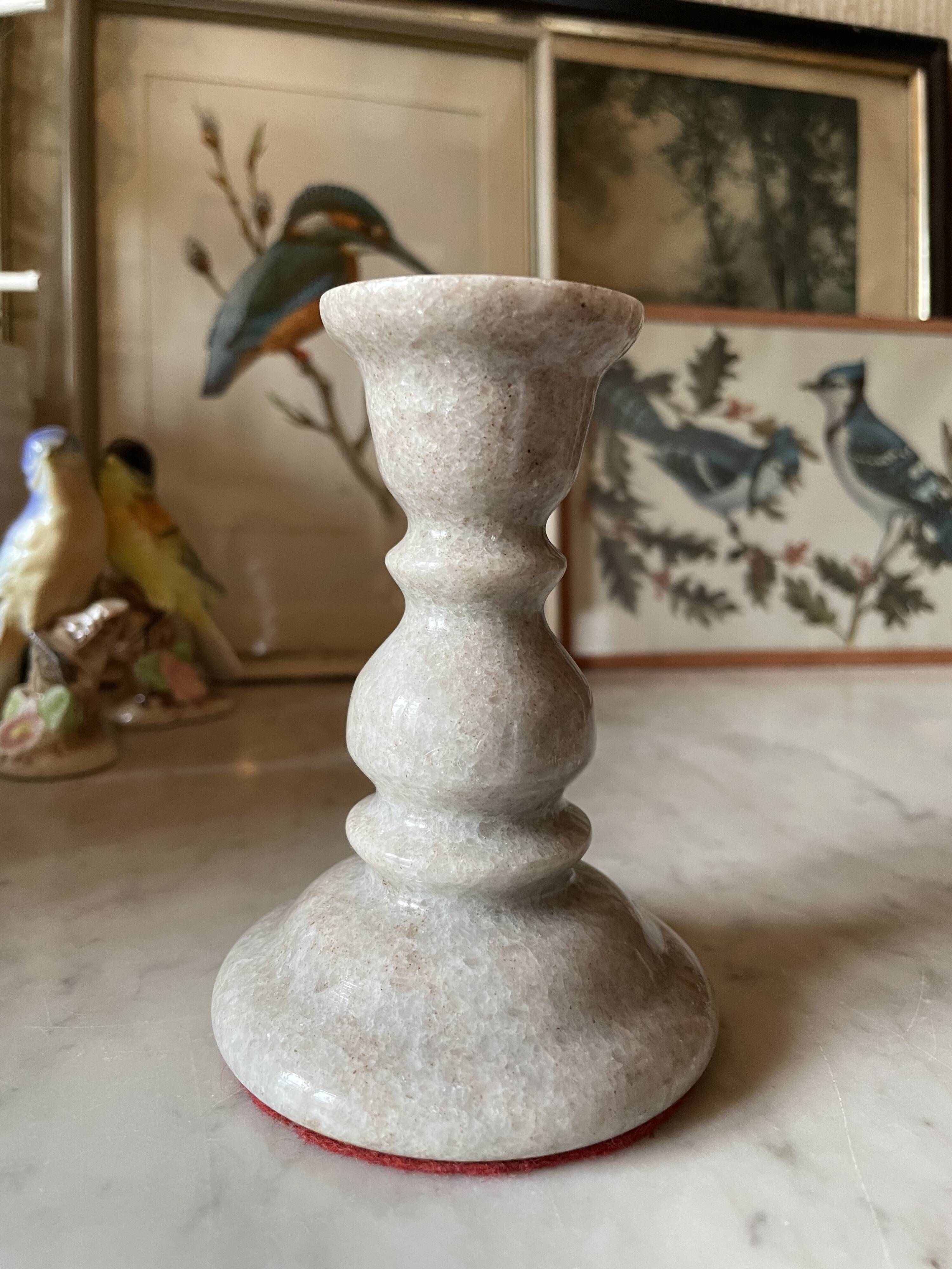 Vintage marble candle holder