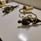 Golden wall sconces