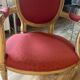 Louis XVI style medallion armchair
