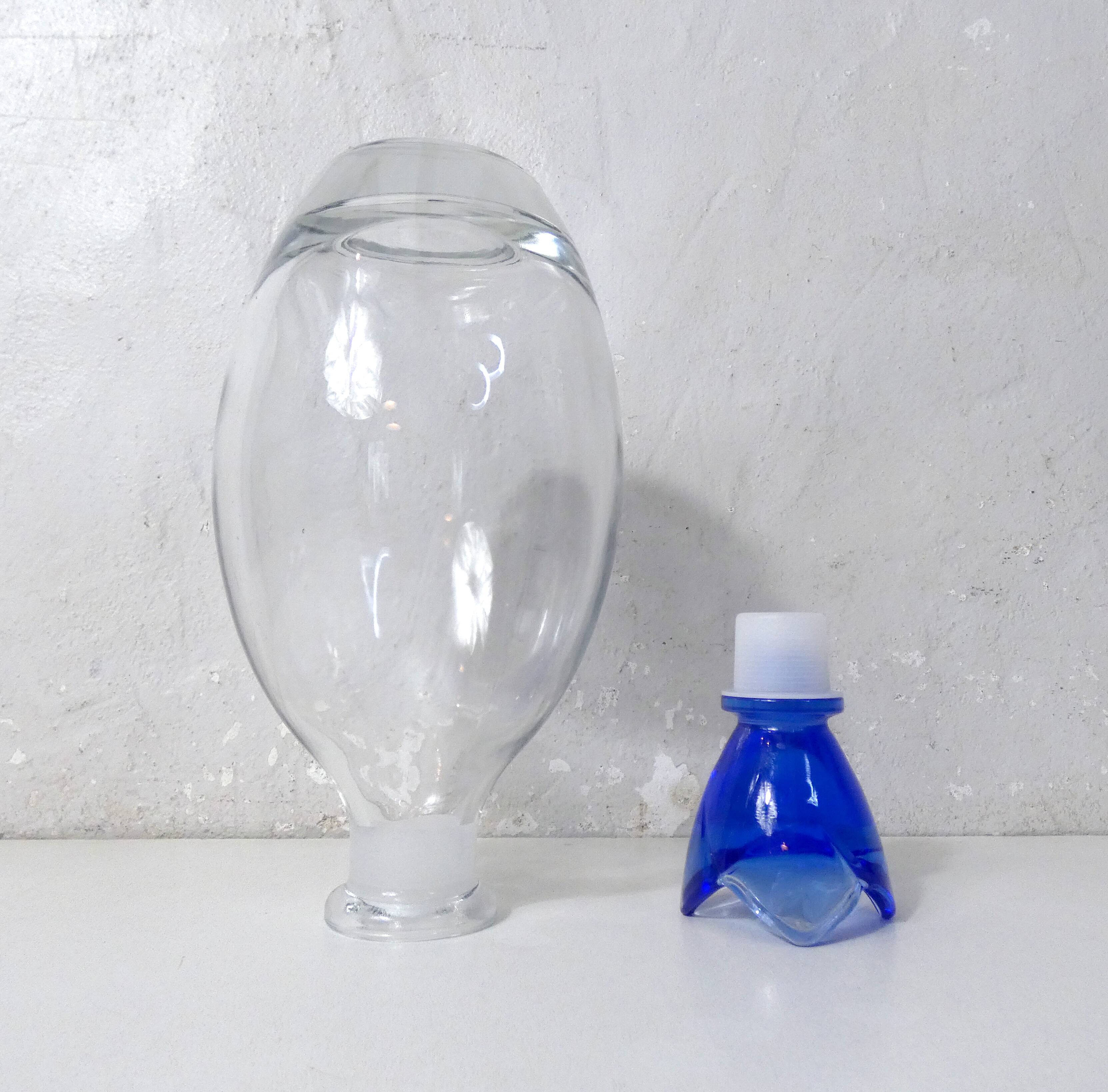Cobalt blue carafe by Bormioli Rocco