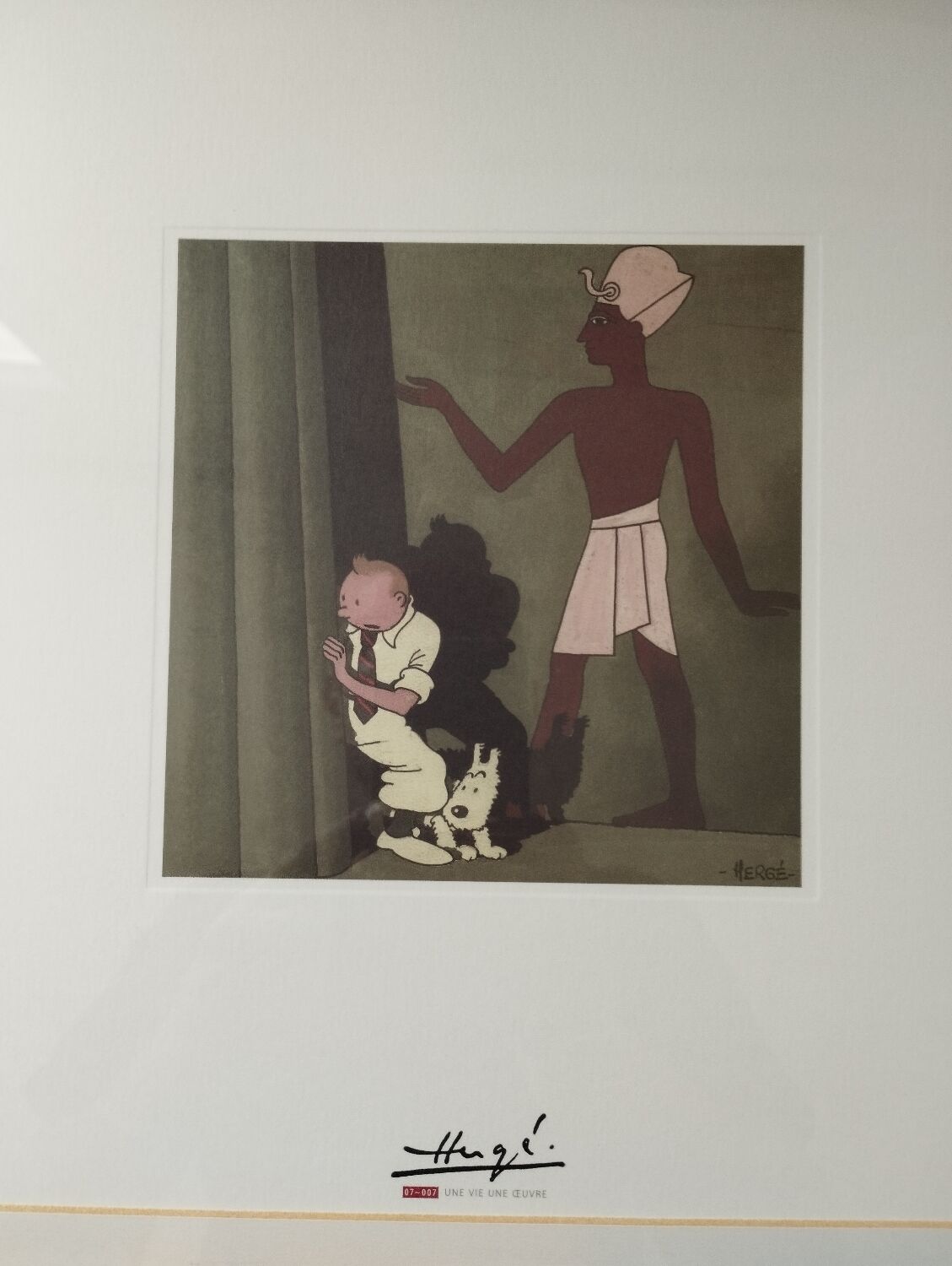 Lithograph Tintin The cigars of the pharaoh 1000 copies
