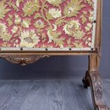 Écran de cheminée en bois et tapisserie, XIXème siècle