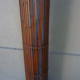 Floor lamp cylinder in vintage rattan years 80