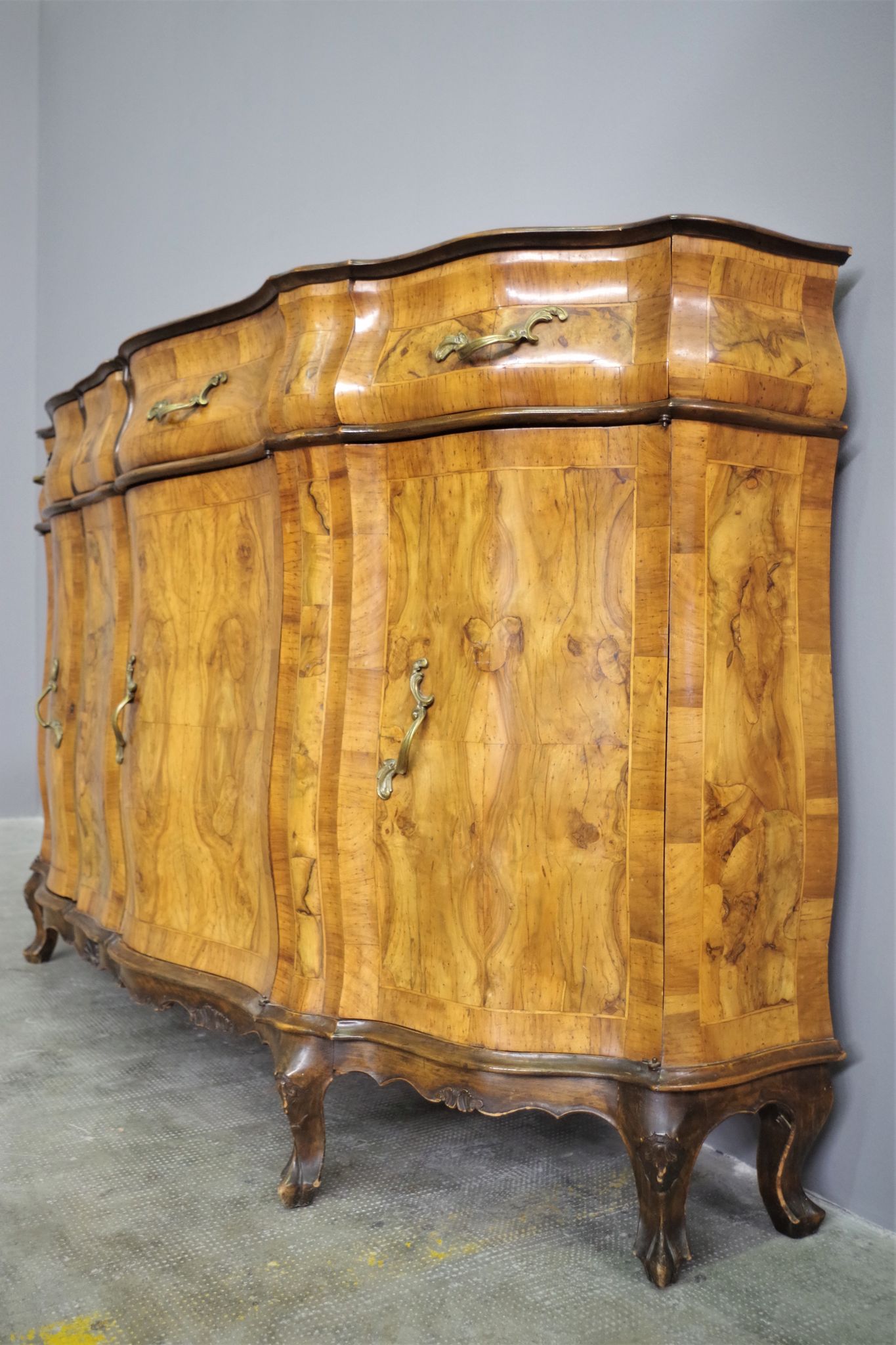 Walnut sideboard Mobilificio Del Fabro Udine, 1950