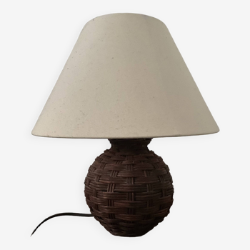 Lampe de chevet sur pied en bois