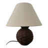 Lampe de chevet sur pied en bois