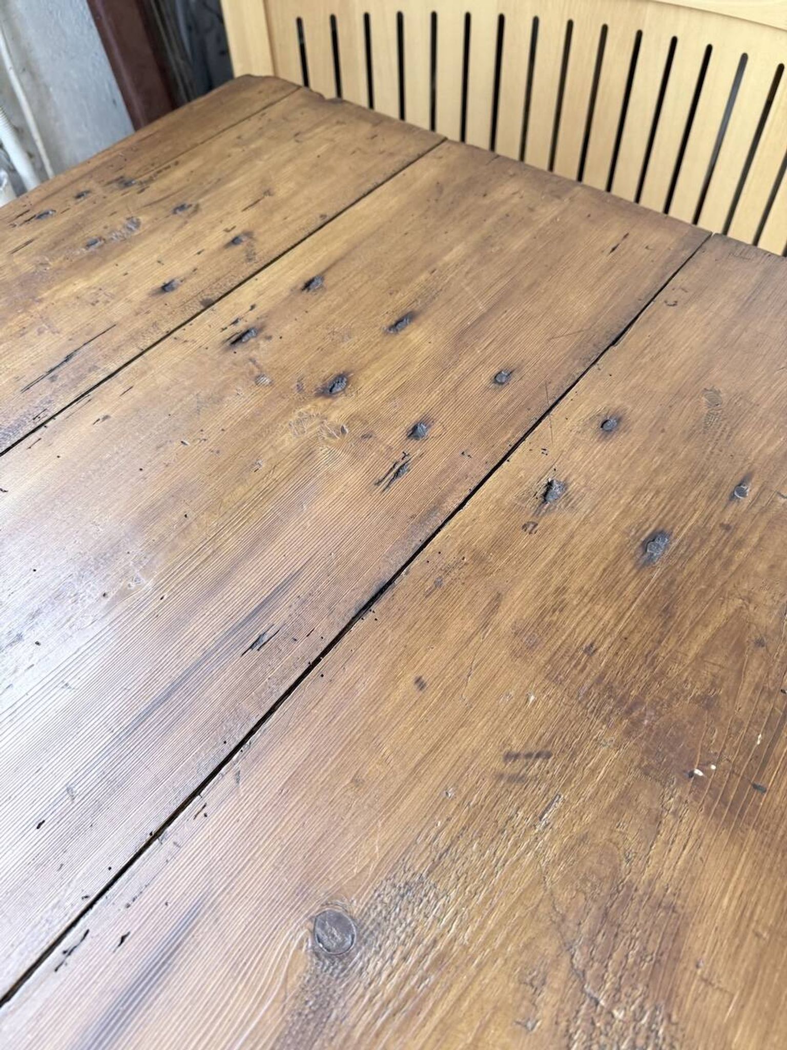 XXL trestle farm table 4m and its benches