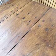 XXL trestle farm table 4m and its benches