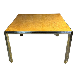 Table carrée vintage - loupe