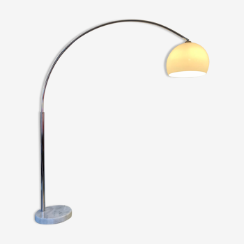 Lampadaire arc avec pied en marbre