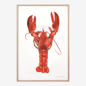 "Adèle", le homard, tirage d'art 21/29,7 cm