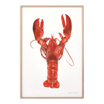 "Adèle", the lobster, art print 21/29.7 cm