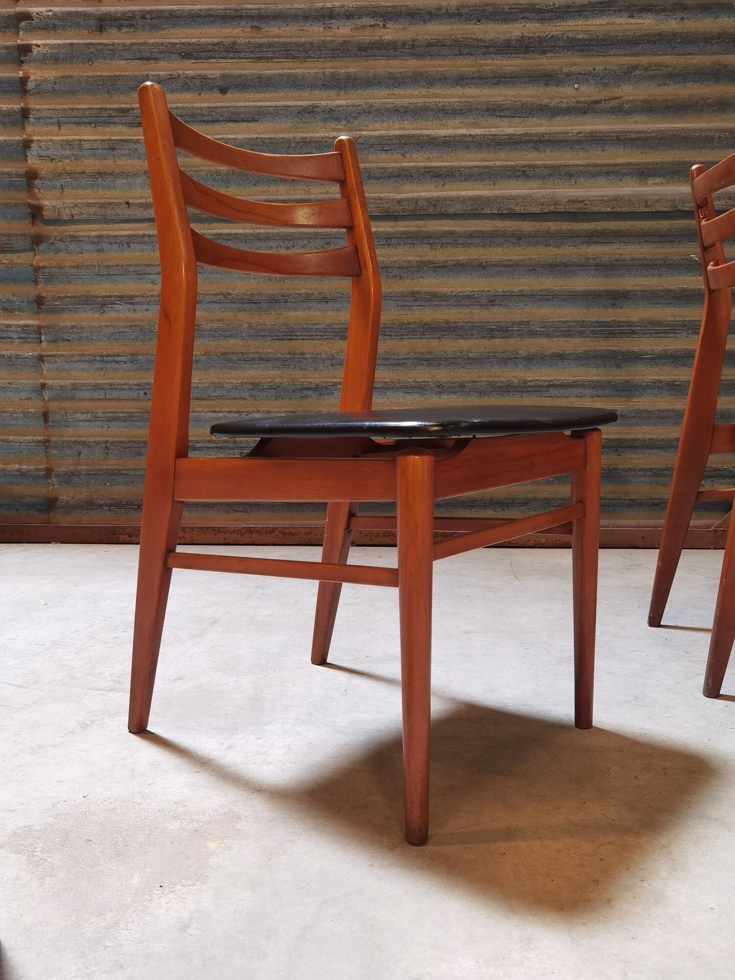 Set of 4 french chairs in scandinavian style year 60