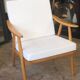 Fauteuil Stella vintage tissus bouclette