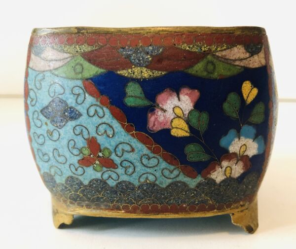 Pot émail cloisonné