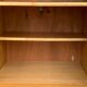 Rattan wardrobe with tapered legs from the 1960s.