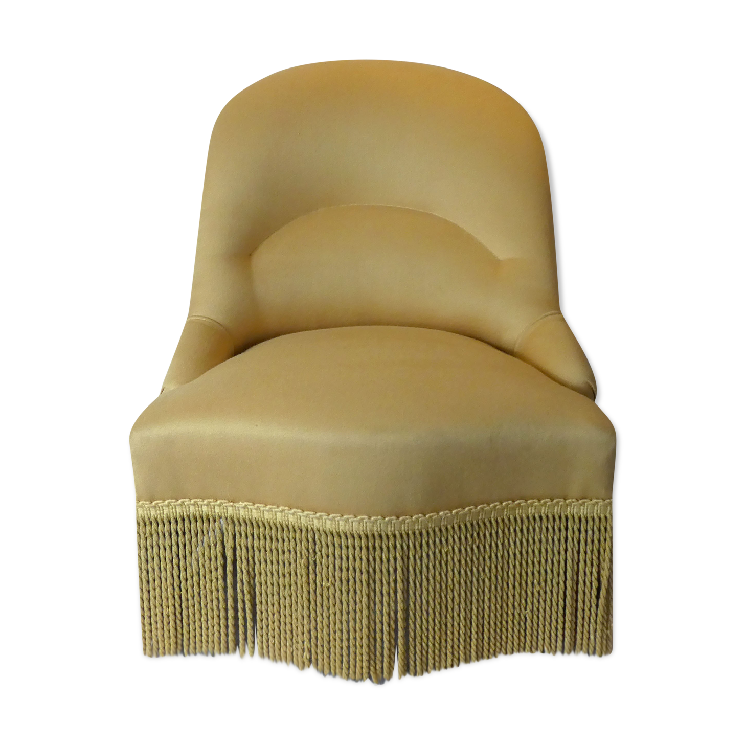 Antique gold toad armchair