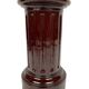 Complete in brown-toned enamelled ceramic, planter on its column