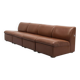Canapé modulable en cuir cognac par Artifort