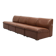 Canapé modulable en cuir cognac par Artifort