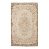 7x11 Large Handmade Wool Vintage Rug, 209x335Cm