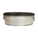 Silver metal planter
