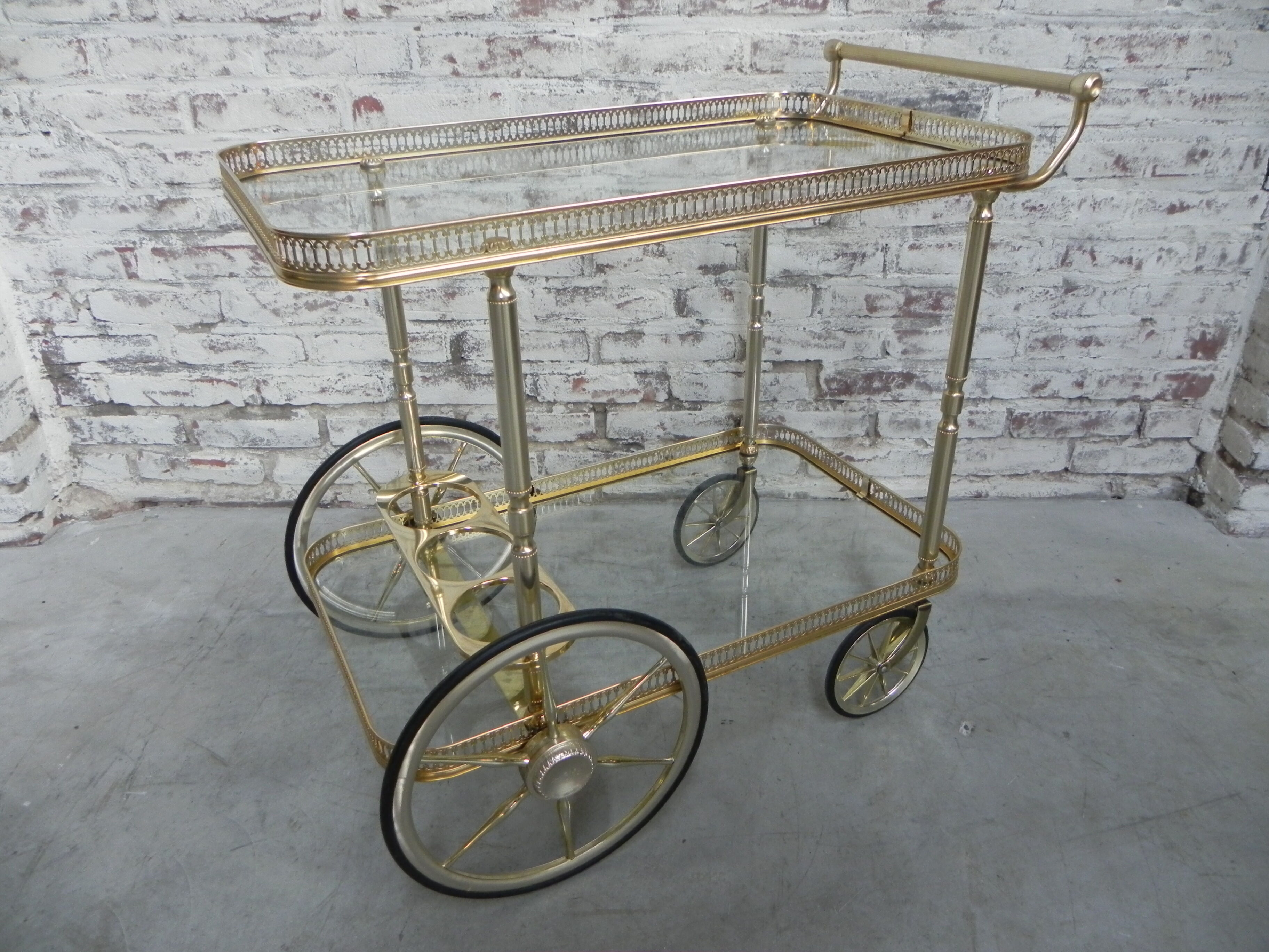 Hollywood Regency serving trolley Mascagni