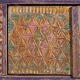 Antique polychrome carved low cabinet in pine – Xinjiang, circa 1900