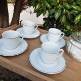 4 cups and saucers Guy Degrenne
