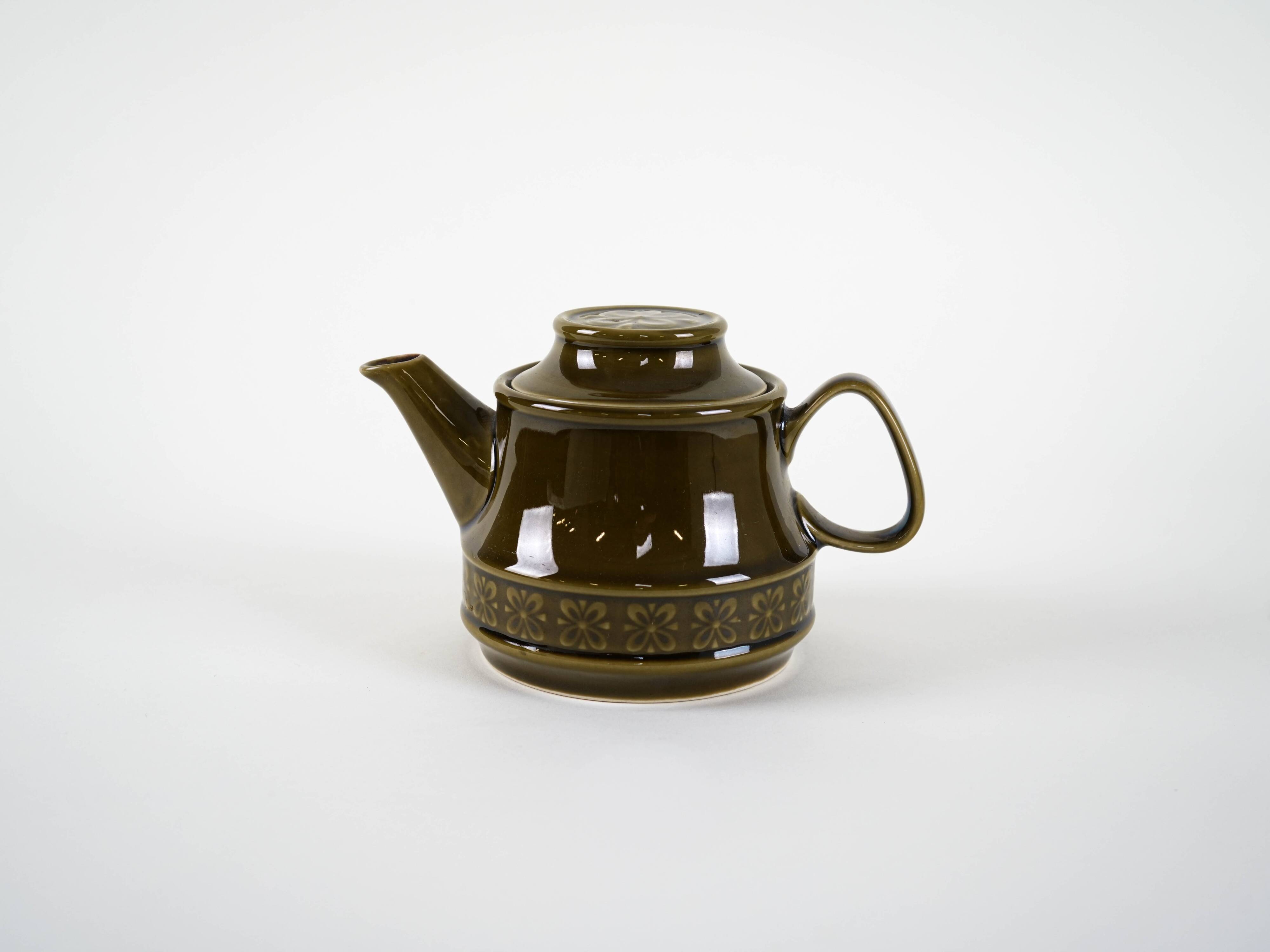 Ceramic teapot, Polish design, 1980s, made in Poland