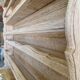 Oak sideboard fully sandblasted and varnished.