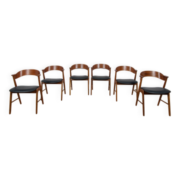 Mid-Century Danish Teak Chairs from Korup Stolefabrik, Denmark, 1960s, Set of 6