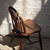 Early Charles Gibbons Windsor Chair in Elm, 1889 High Wycombe