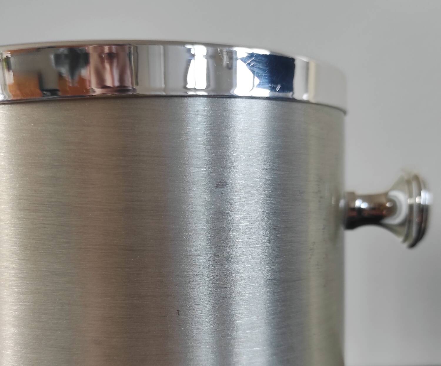 Vintage 70s insulated aluminium ice bucket