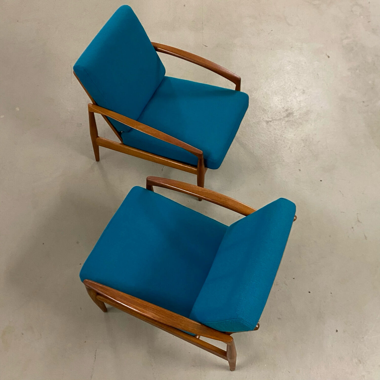 2x Scandinavian Design Easy Chair „Paper Knife“ by Kai Kristiansen