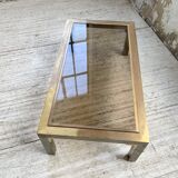 Table basse en laiton années 60